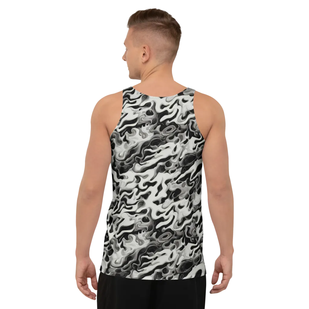 Silver Smoke on Men's Tank Top — Back