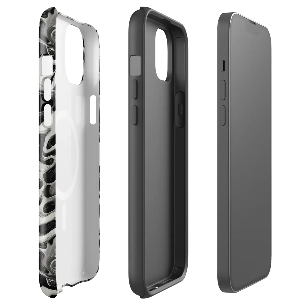 Silver Smoke on MagSafe Tough Case for iPhone® — Front