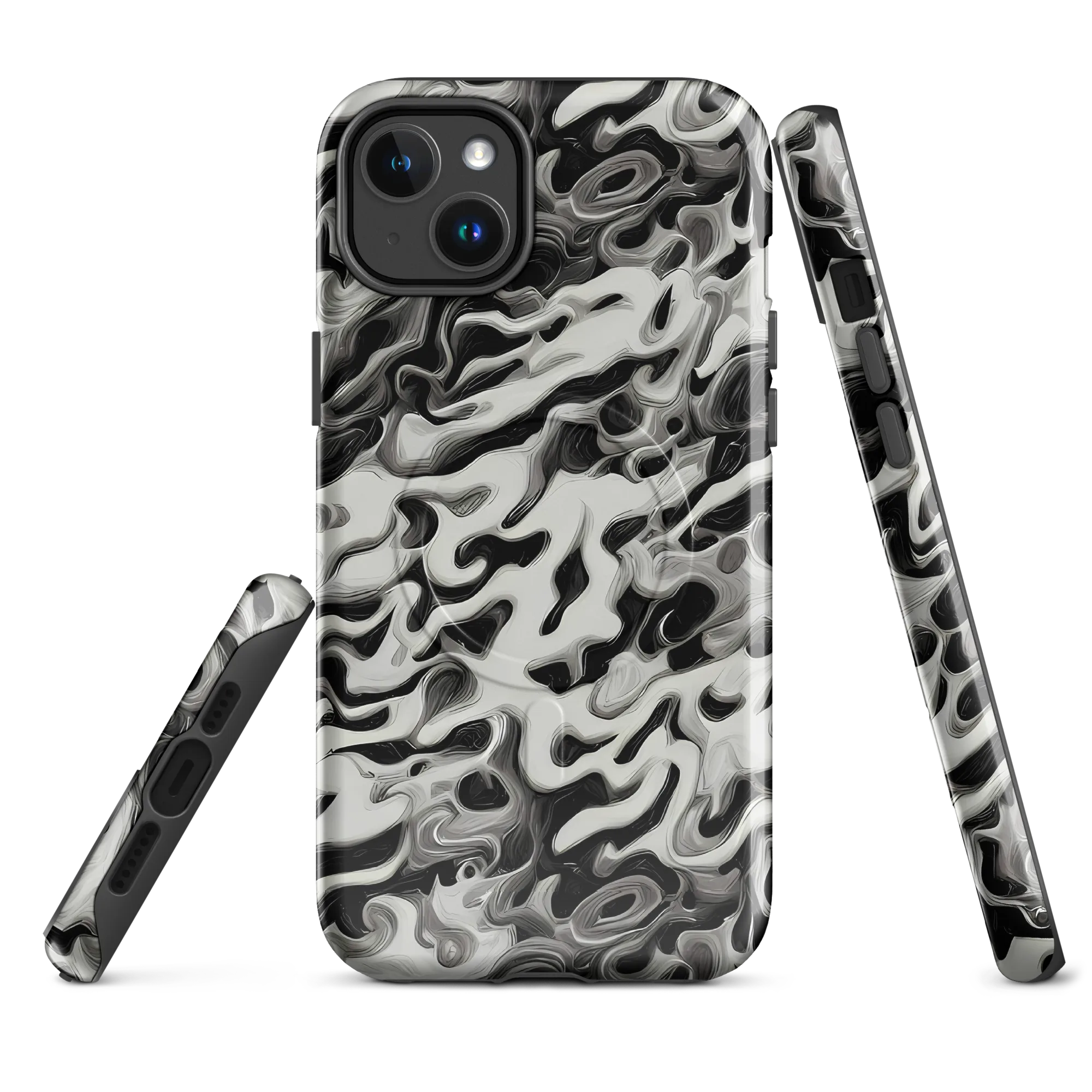 Silver Smoke on MagSafe Tough Case for iPhone® — Front