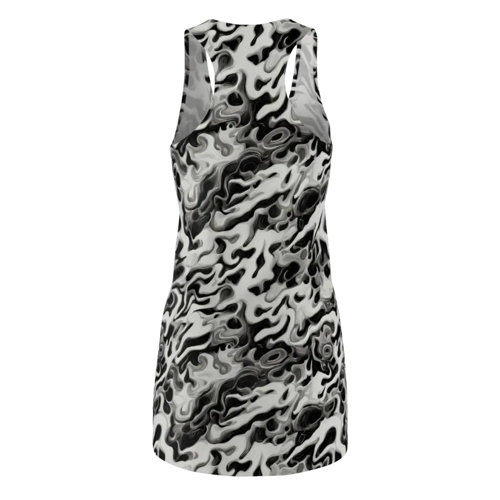 Silver Smoke on Racerback Dress — Back