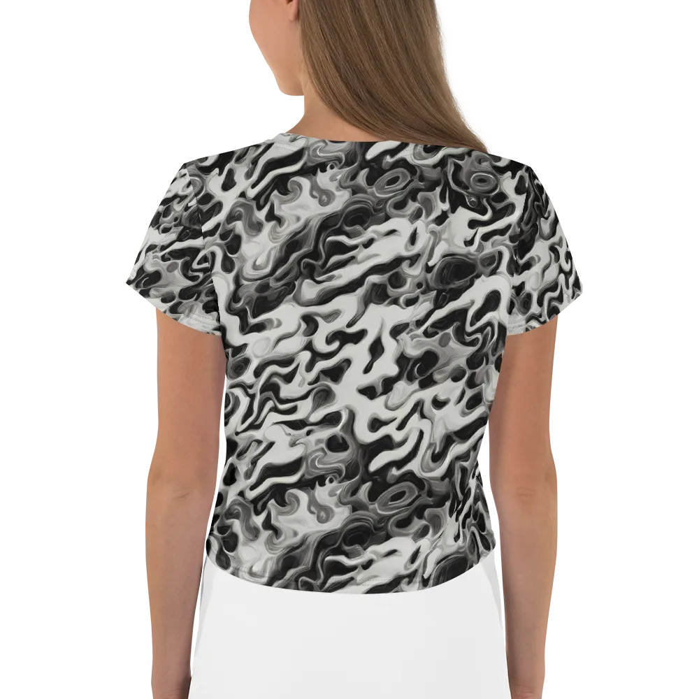 Silver Smoke on Crop Tee — Back