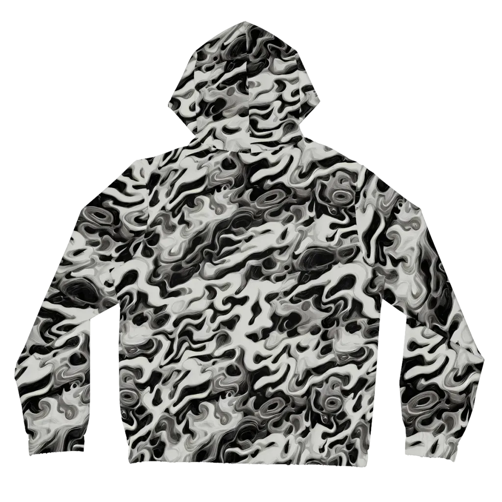 Silver Smoke on Women's Full-Zip Hoodie — Back