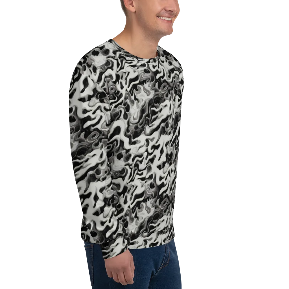 Silver Smoke on Sweatshirt — Right Front