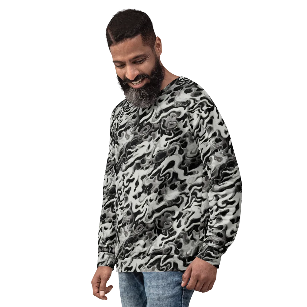 Silver Smoke on Sweatshirt — Left Front