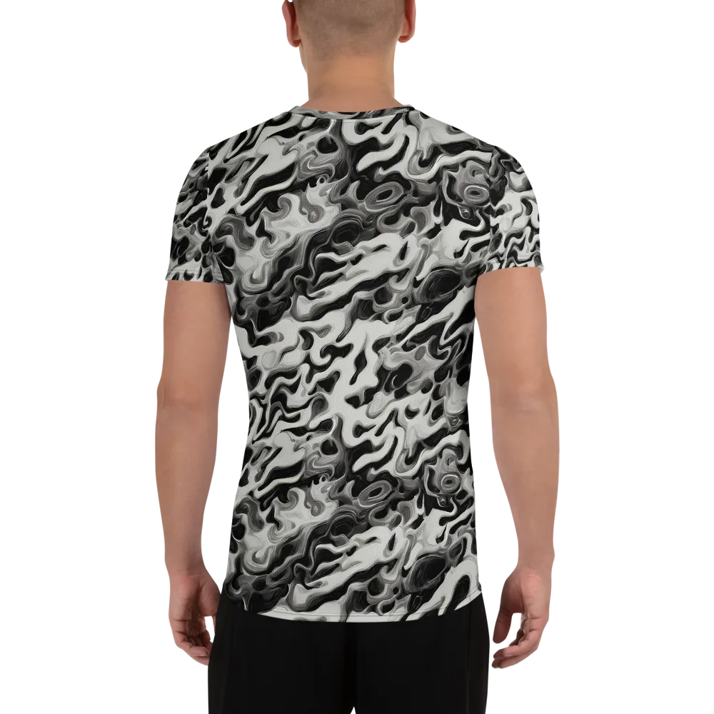 Silver Smoke on Men's Athletic T-Shirt — Back