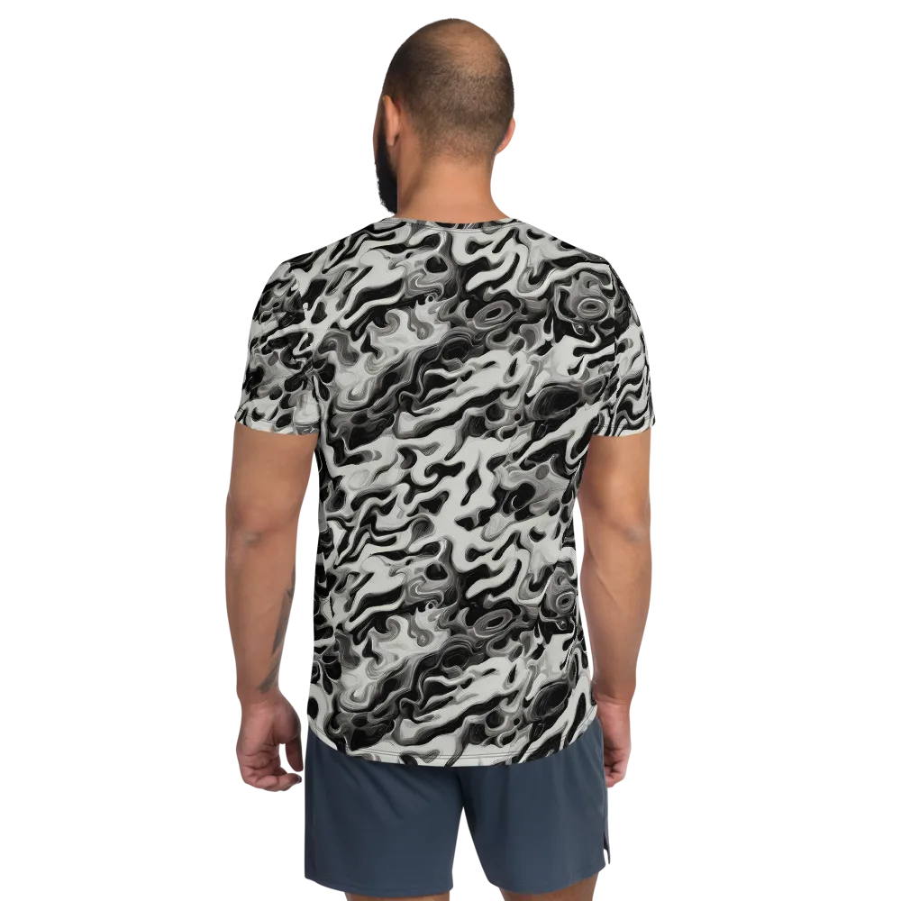 Silver Smoke on Men's Athletic T-Shirt — Back