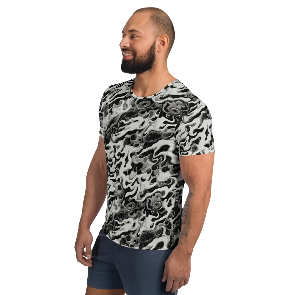 Silver Smoke on Men's Athletic T-Shirt — Left
