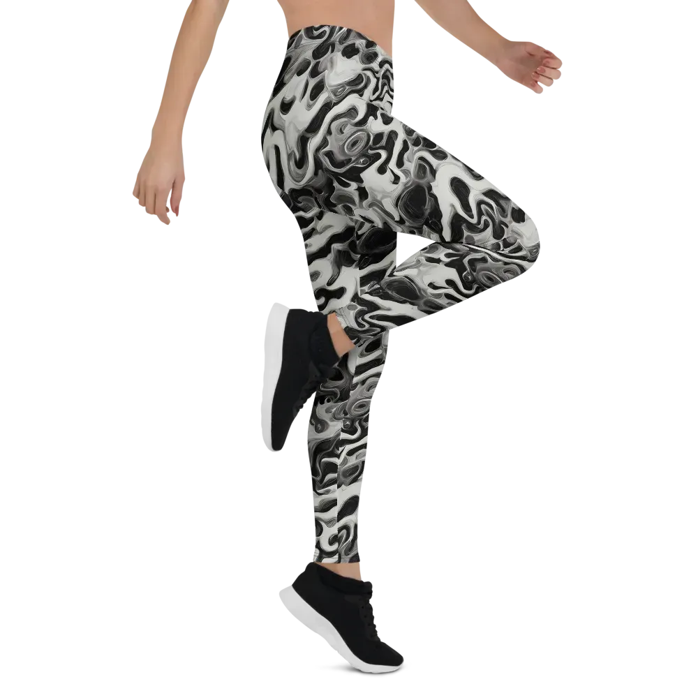 Silver Smoke on Leggings — Right