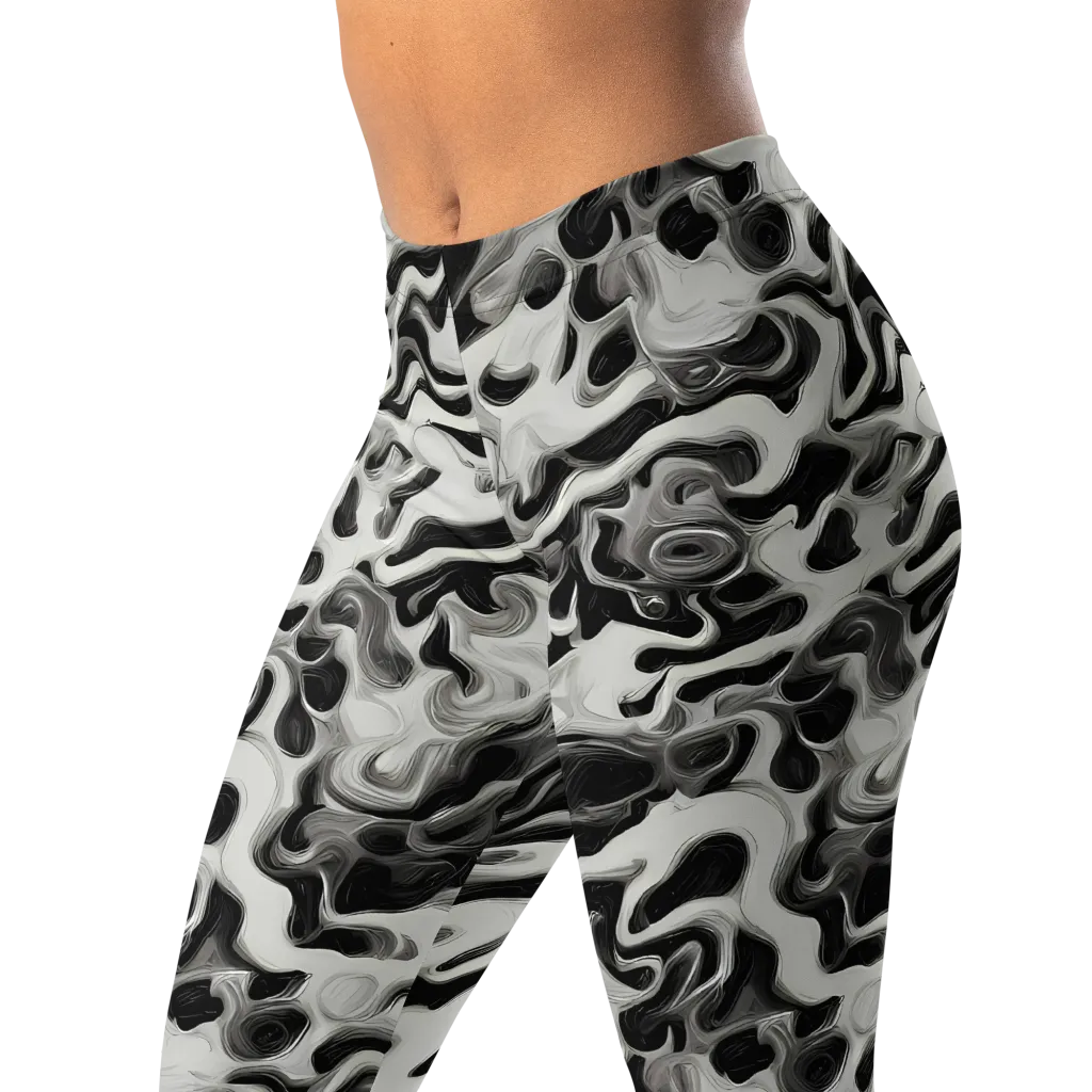 Silver Smoke on Leggings — Left Front