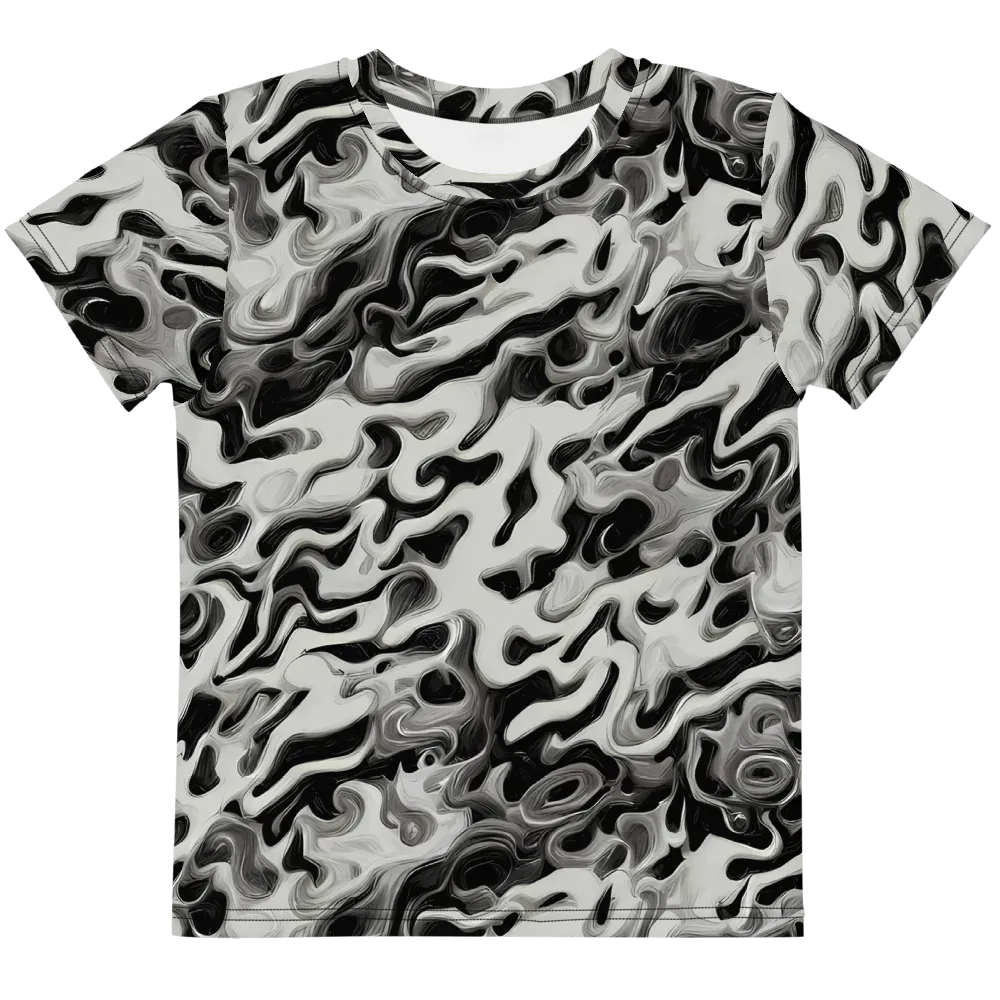 Silver Smoke on Kids Crew Neck T-Shirt — Front
