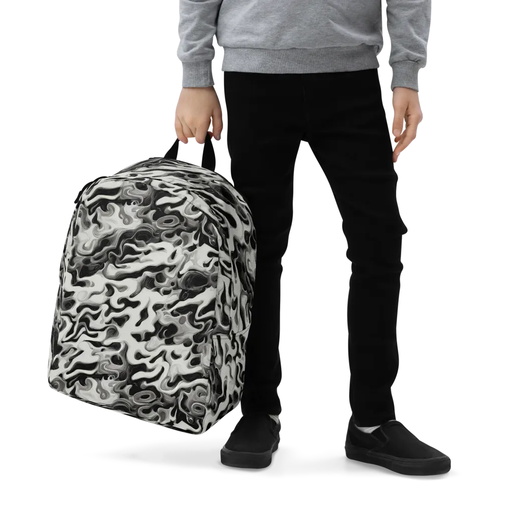 Silver Smoke on Minimalist Backpack — Zoomed-in