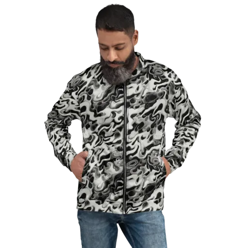 Silver Smoke on a Bomber Jacket
