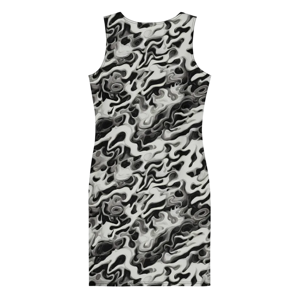 Silver Smoke on Bodycon Dress — Back