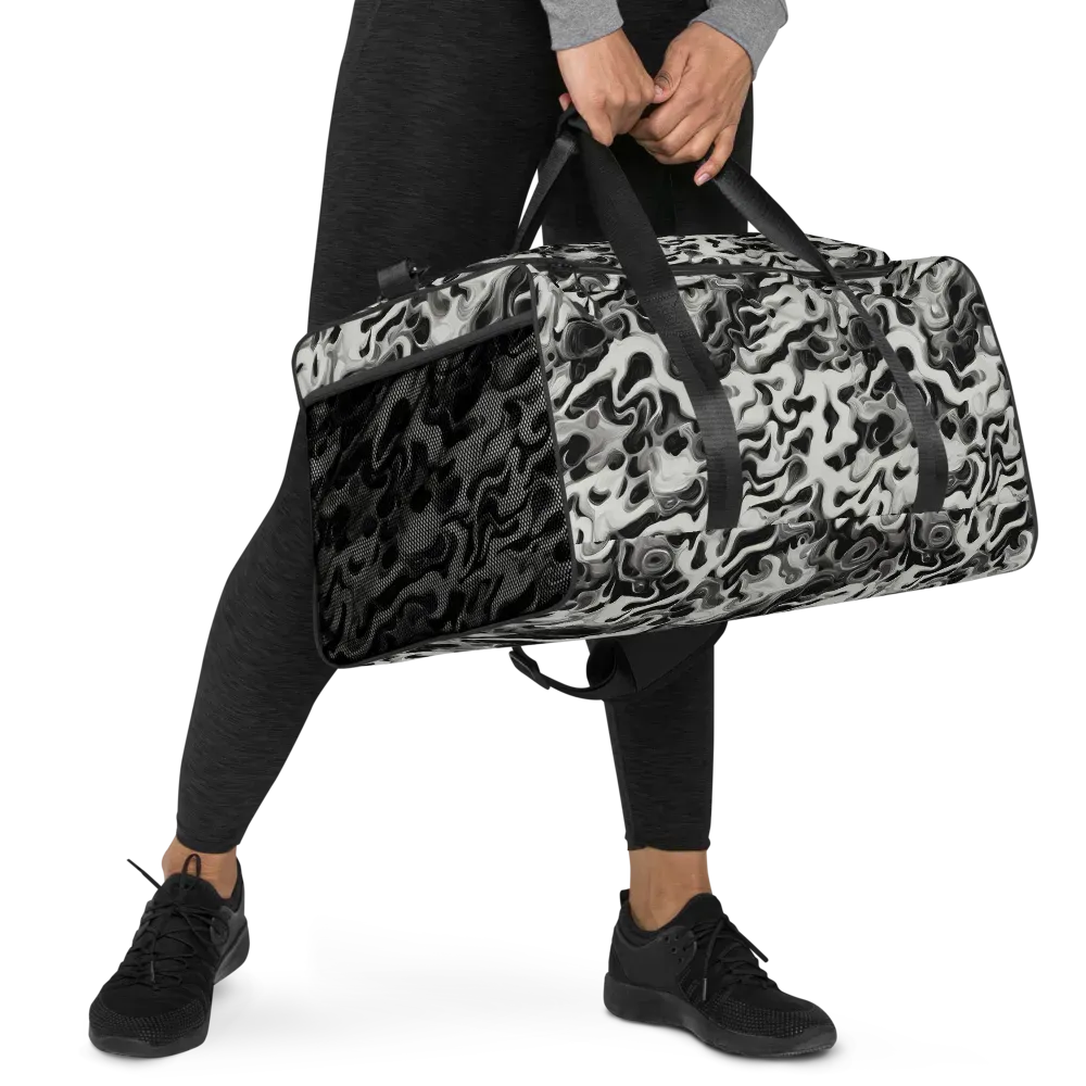Silver Smoke on Duffle Bag — Right Front