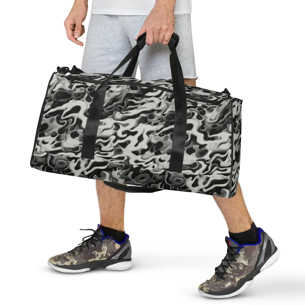 Silver Smoke on Duffle Bag — Front