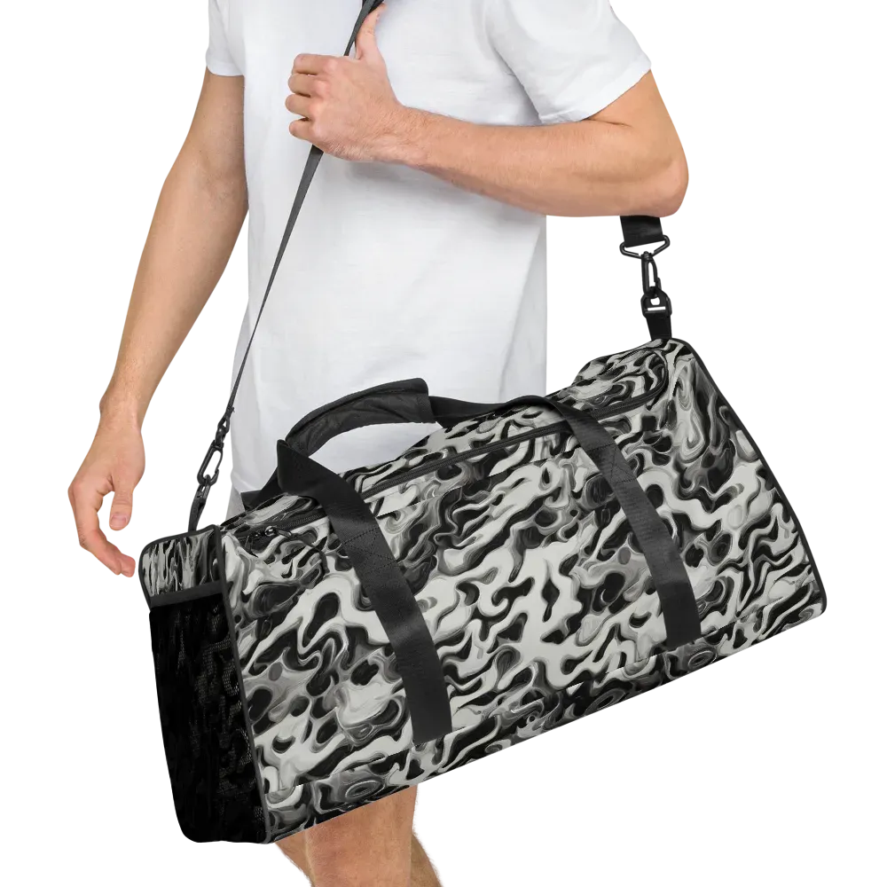 Silver Smoke on Duffle Bag — Right Front