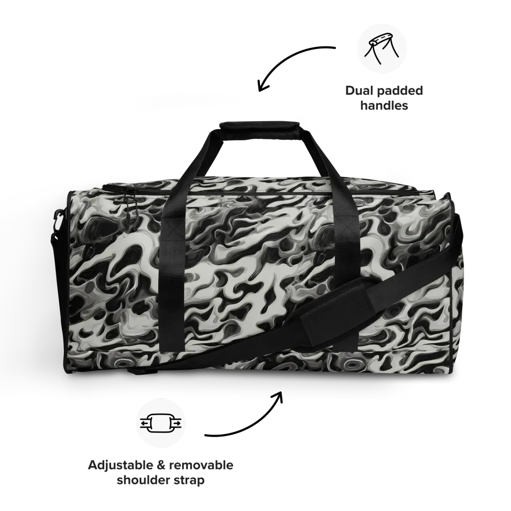 Silver Smoke on Duffle Bag — Front