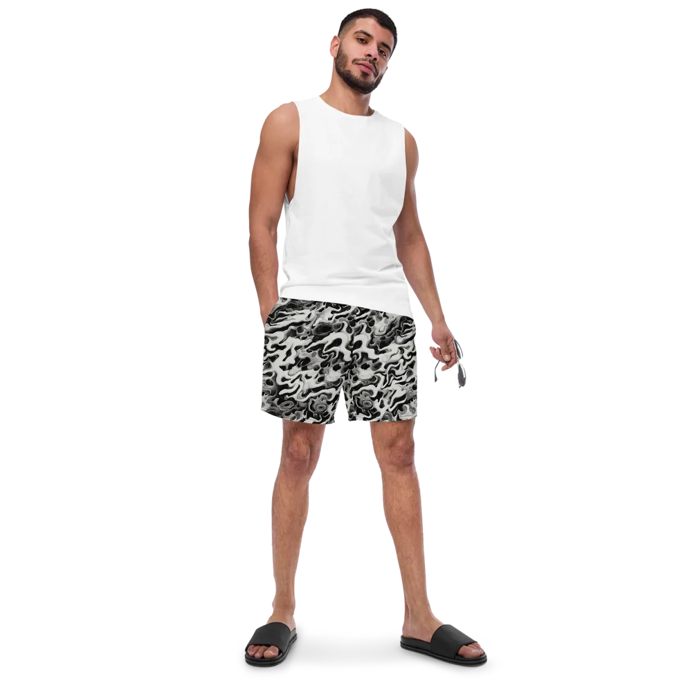 Silver Smoke on Swim Trunks — Front