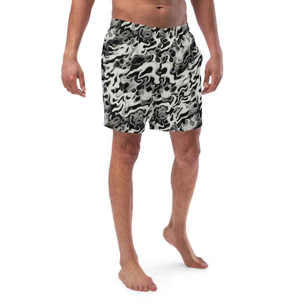 Silver Smoke on Swim Trunks — Front