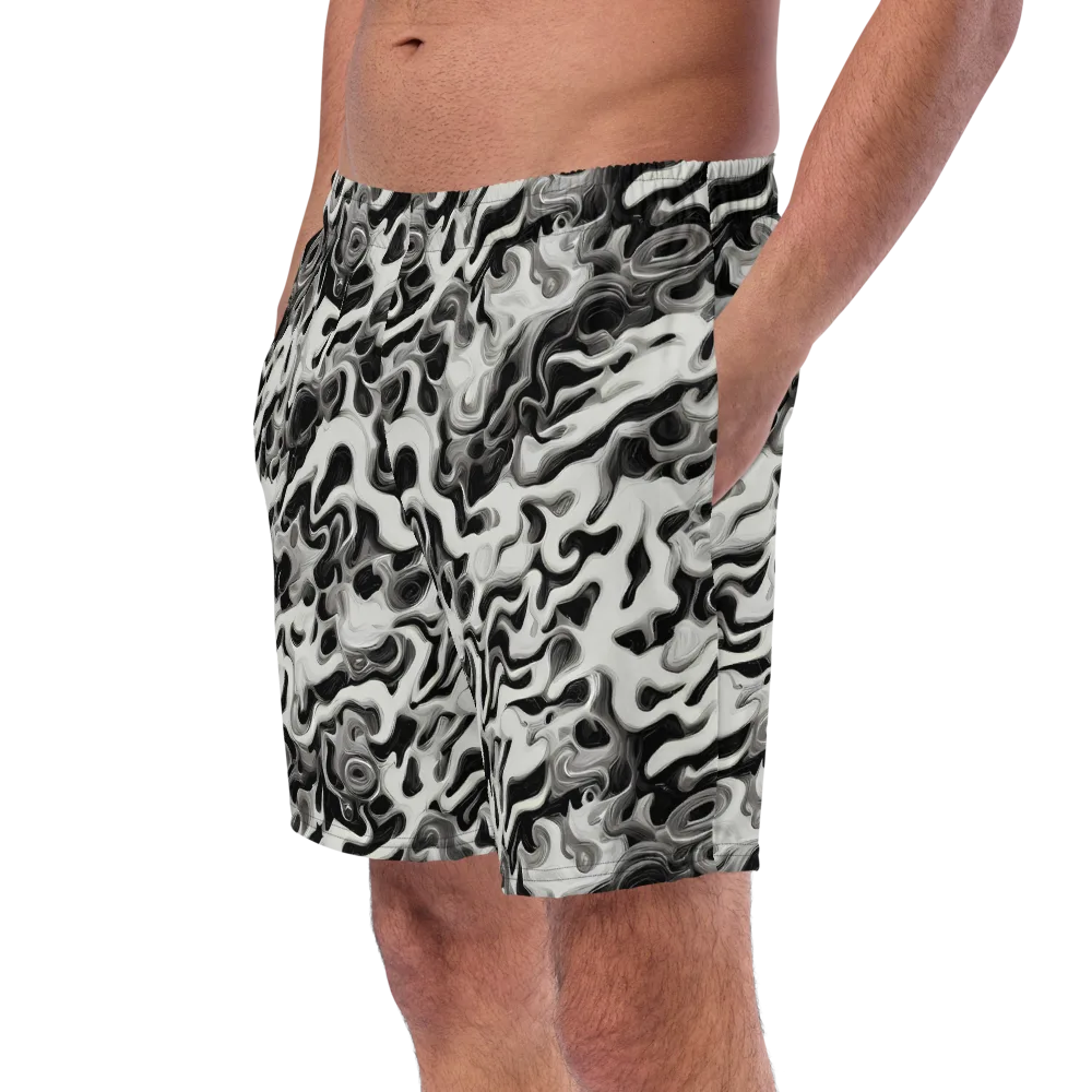 Silver Smoke on Swim Trunks — Left Front