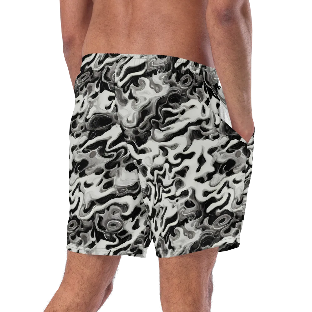 Silver Smoke on Swim Trunks — Right Back