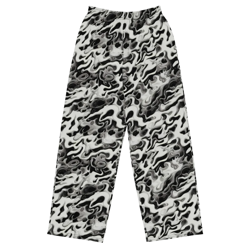 Silver Smoke on Wide-Leg Pants — Front