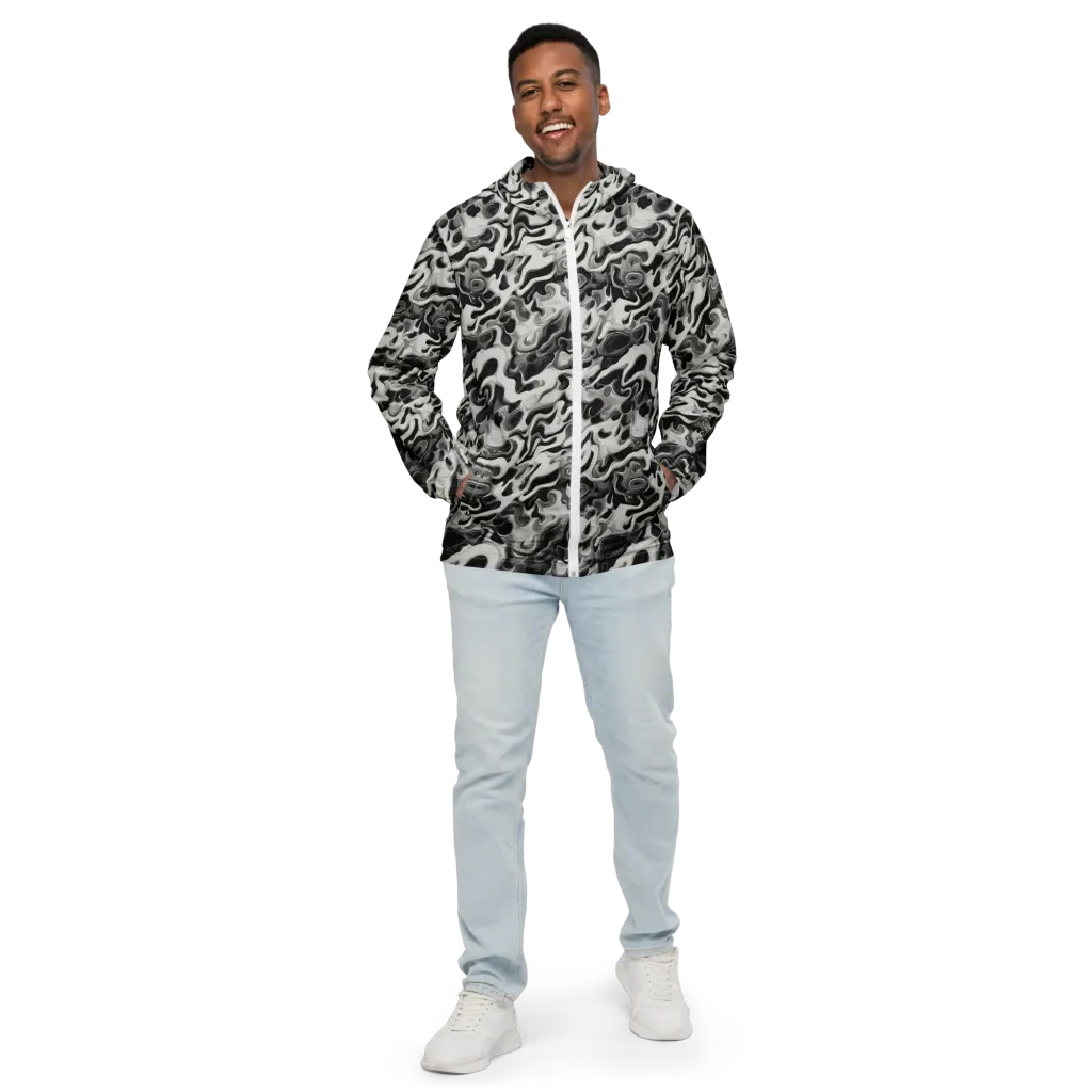 Silver Smoke on Men's Windbreaker — Front