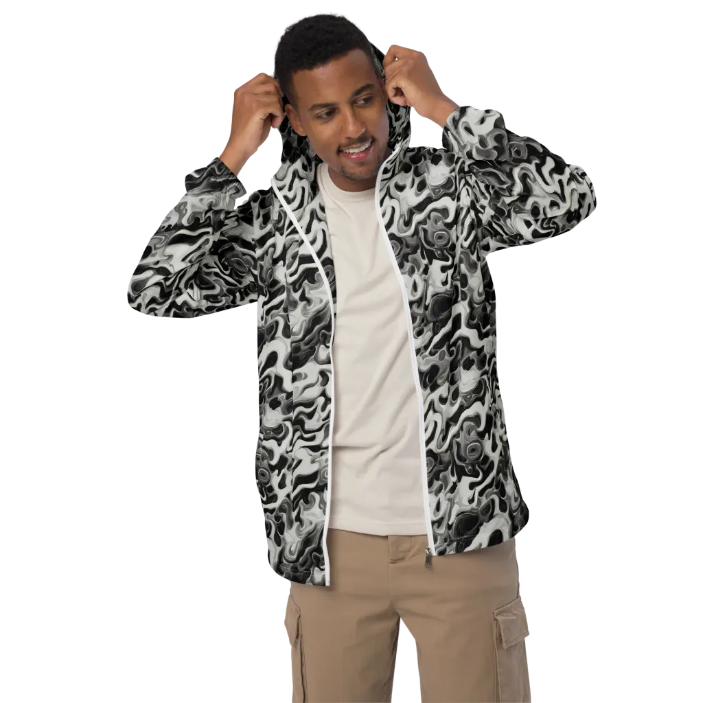 Silver Smoke on Men's Windbreaker — Front