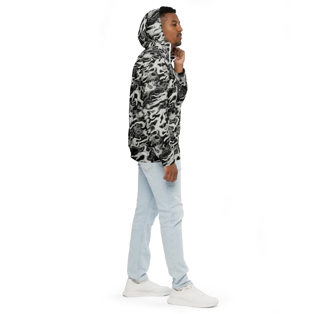 Silver Smoke on Men's Windbreaker — Right