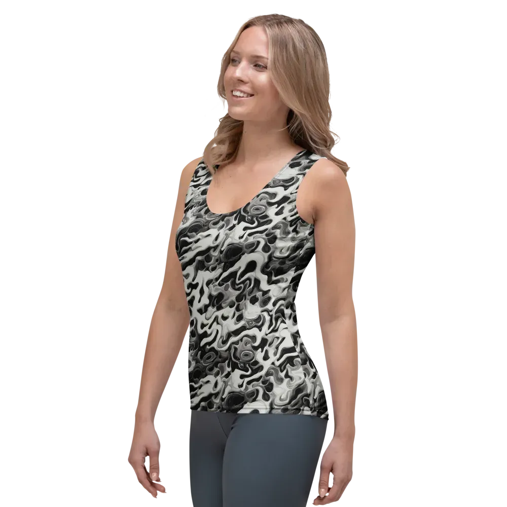 Silver Smoke on Women's Tank Top — Left Front