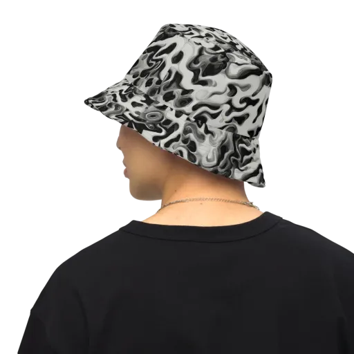 Silver Smoke on a Reversible Bucket Hat