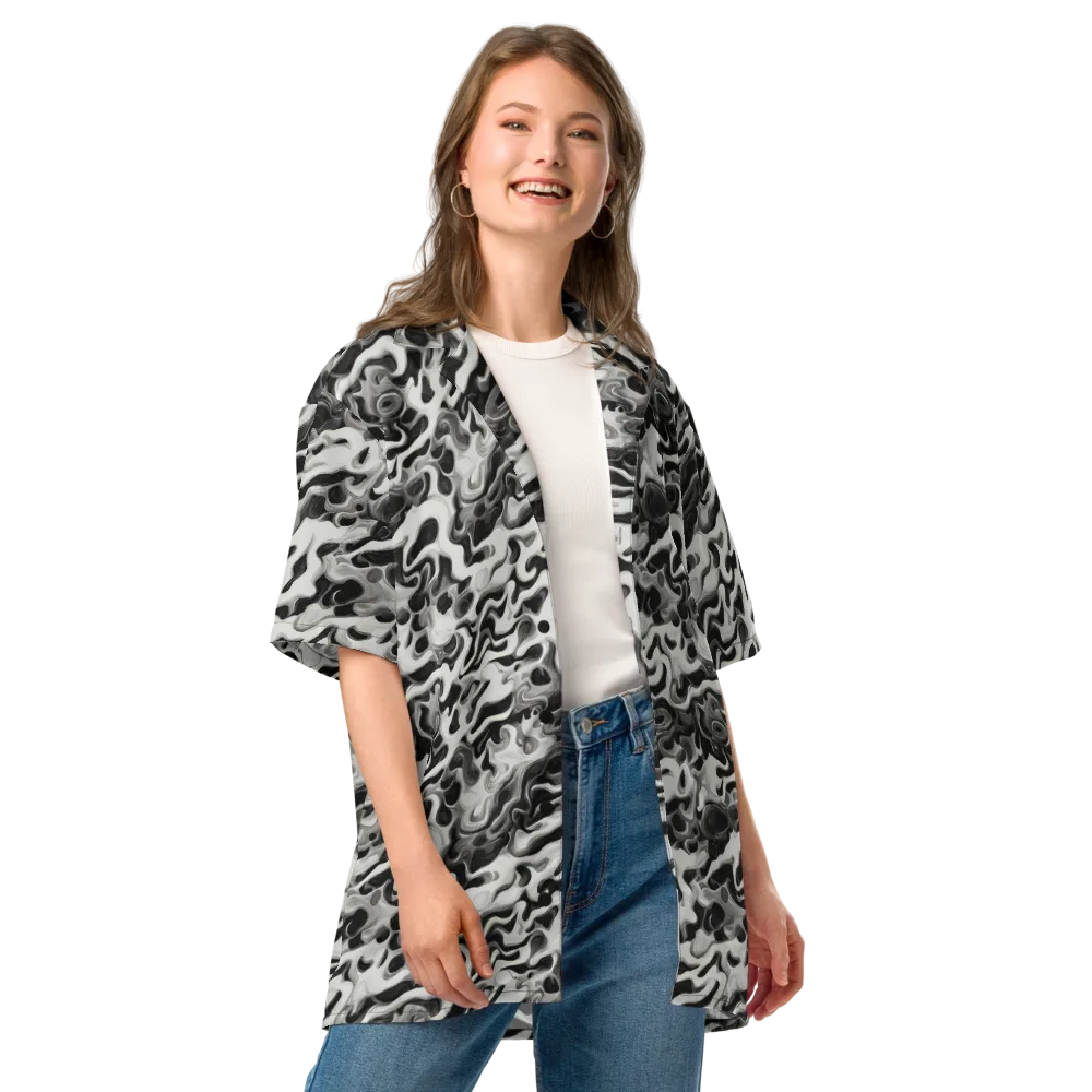 Silver Smoke on Button Shirt — Front