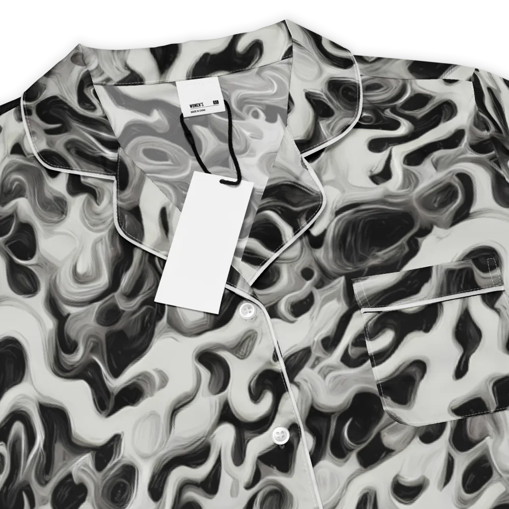 Silver Smoke on Women's Short Sleeve Pajama Top — Product details