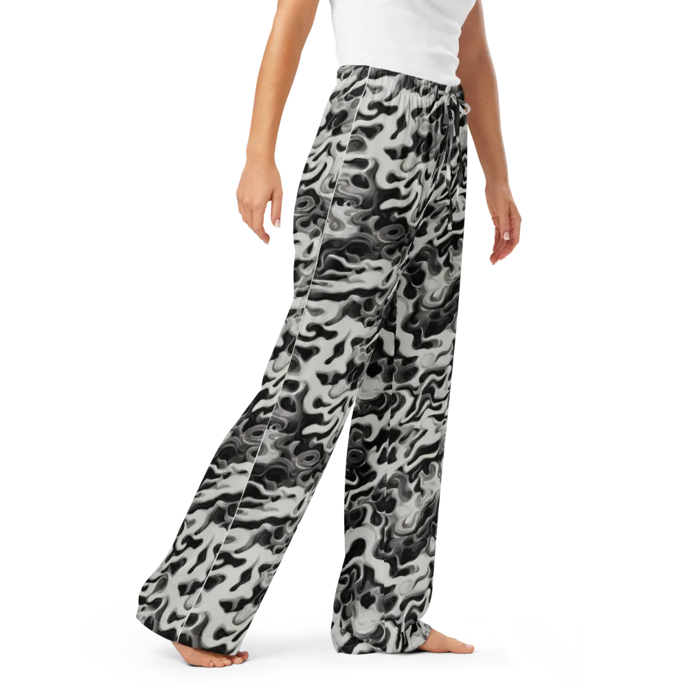 Silver Smoke on Women's Pajama Pants — Right Front