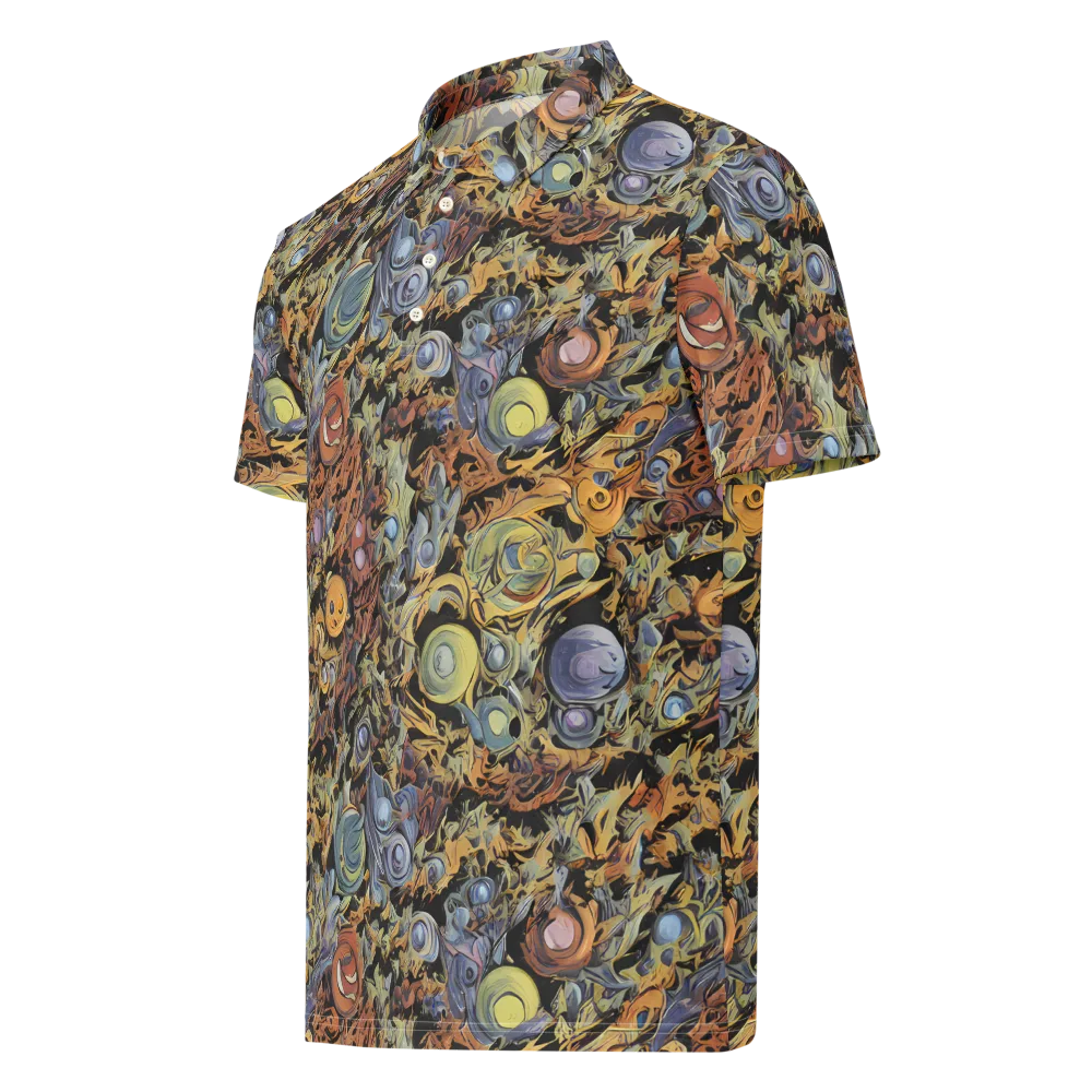 Mineral Maelstrom on Men's Slim Fit Polo Shirt — Left Front