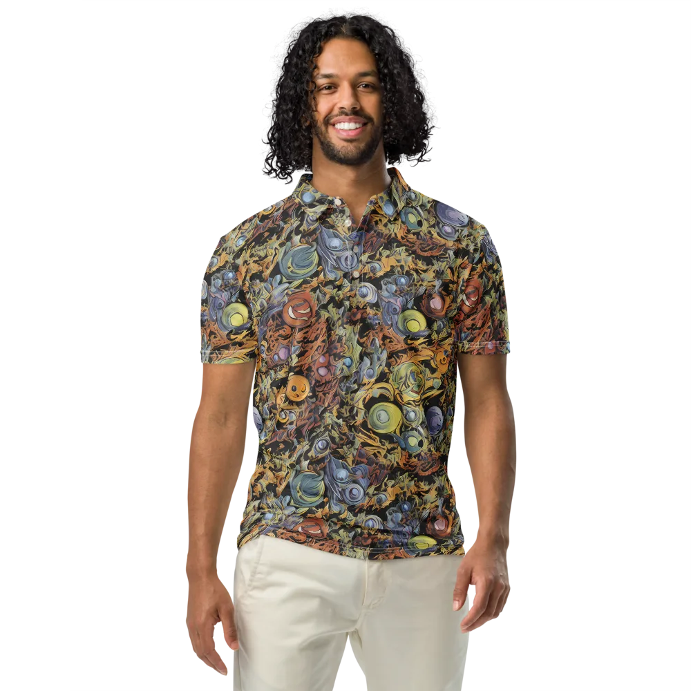 Mineral Maelstrom on Men's Slim Fit Polo Shirt — Front