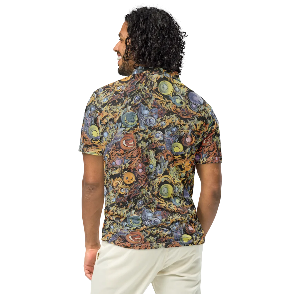 Mineral Maelstrom on Men's Slim Fit Polo Shirt — Back