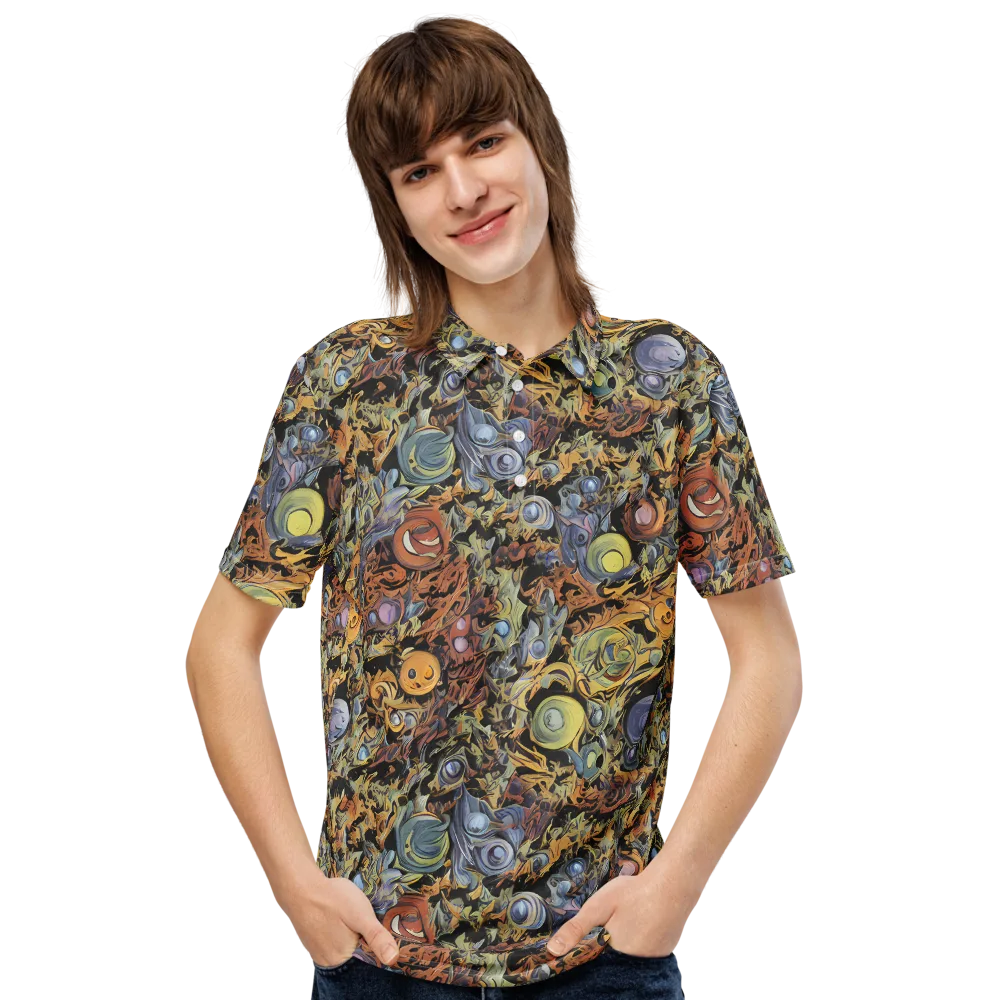 Mineral Maelstrom on Men's Slim Fit Polo Shirt — Front