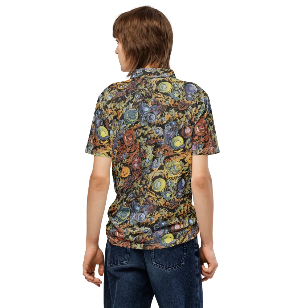 Mineral Maelstrom on Men's Slim Fit Polo Shirt — Back