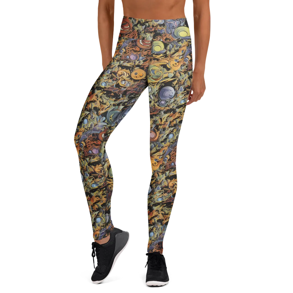 Mineral Maelstrom on Yoga Leggings — Front