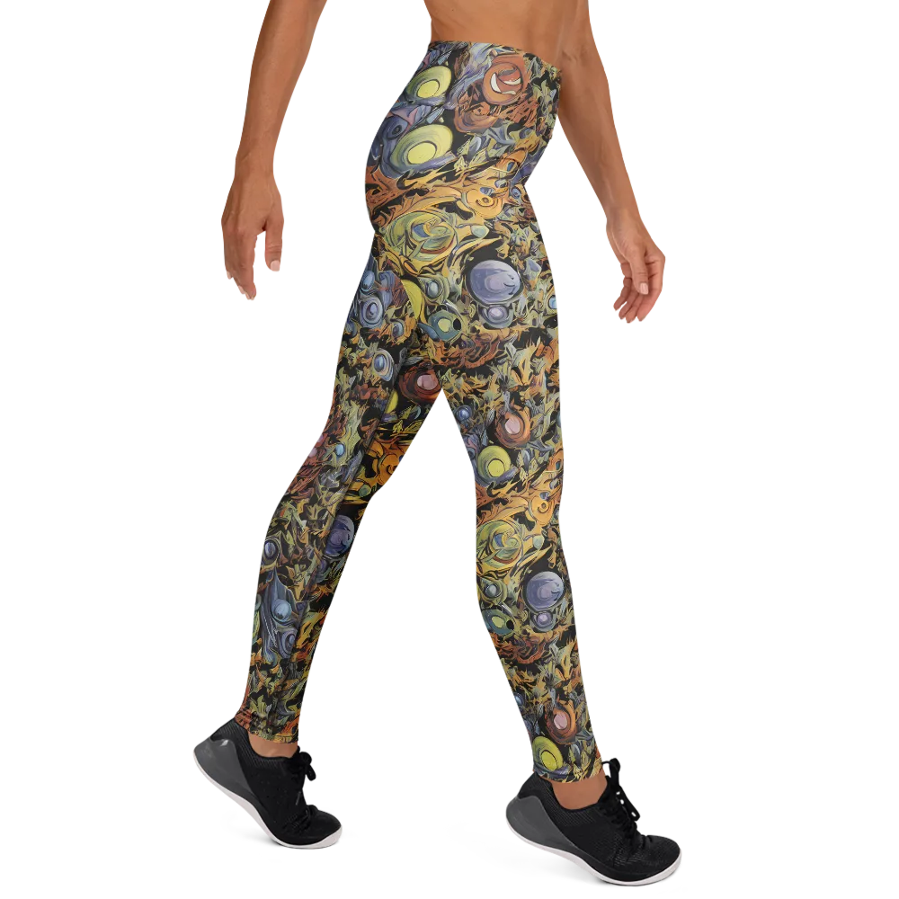 Mineral Maelstrom on Yoga Leggings — Right