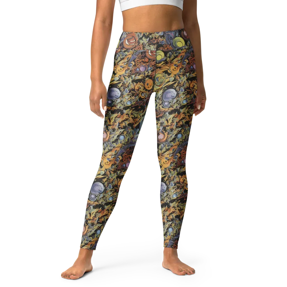 Mineral Maelstrom on Yoga Leggings — Front