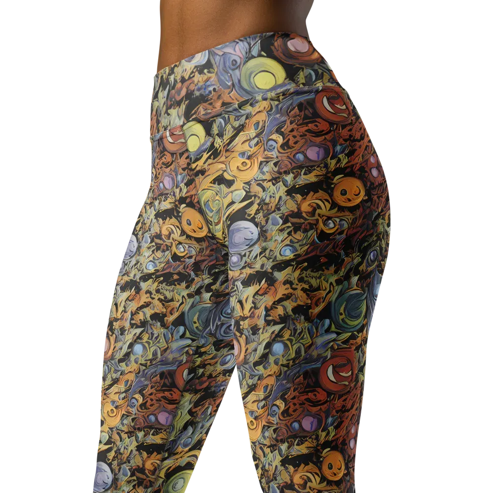 Mineral Maelstrom on Yoga Leggings — Left Front