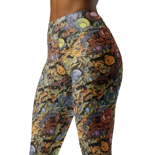 Mineral Maelstrom on a Yoga Leggings