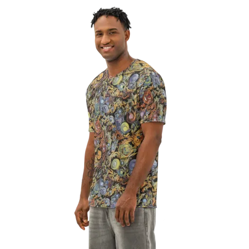 Mineral Maelstrom on a Men's Cotton Crew Neck T-Shirt