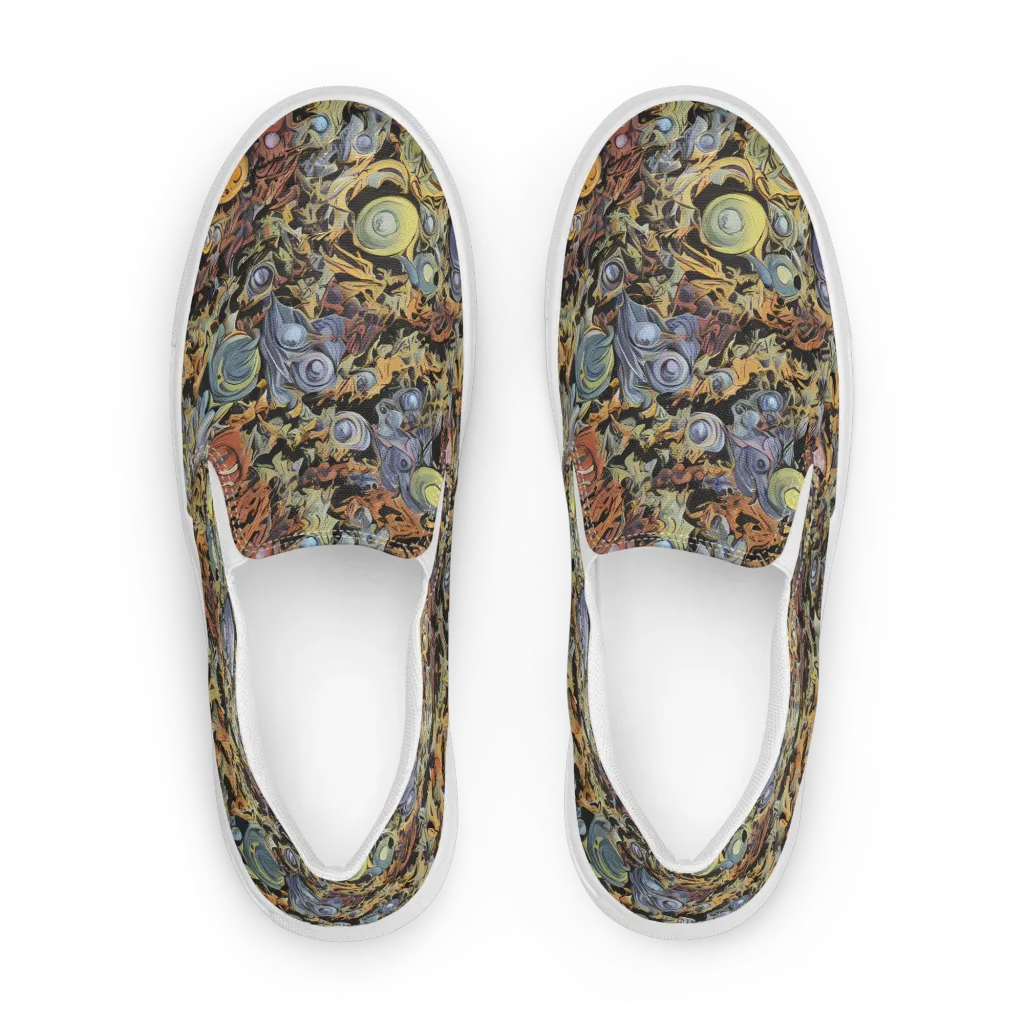 Mineral Maelstrom on Men's Slip-On Canvas Shoes — Front