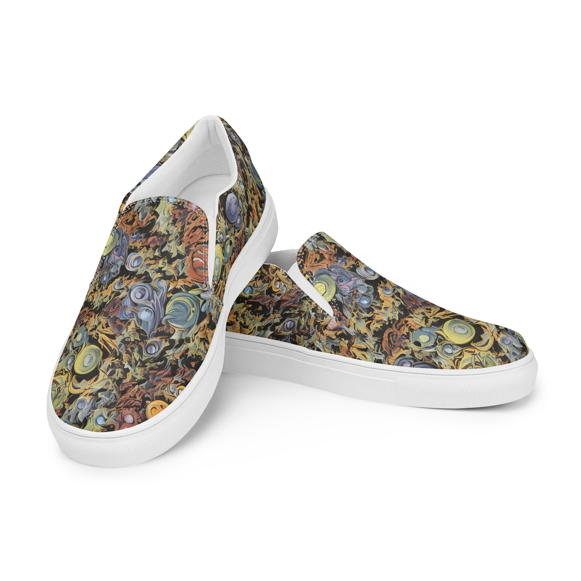 Mineral Maelstrom on Men's Slip-On Canvas Shoes — Left Front