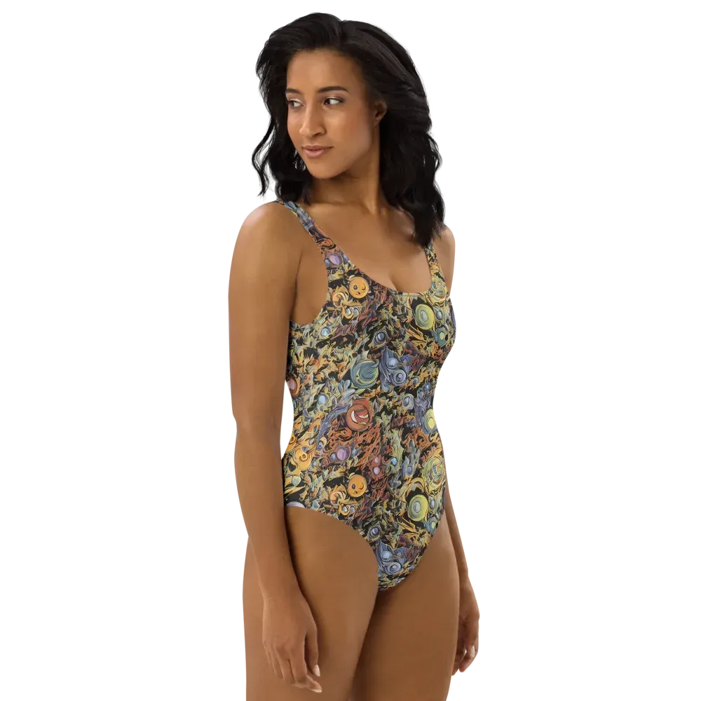 Mineral Maelstrom on One-Piece Swimsuit — Right