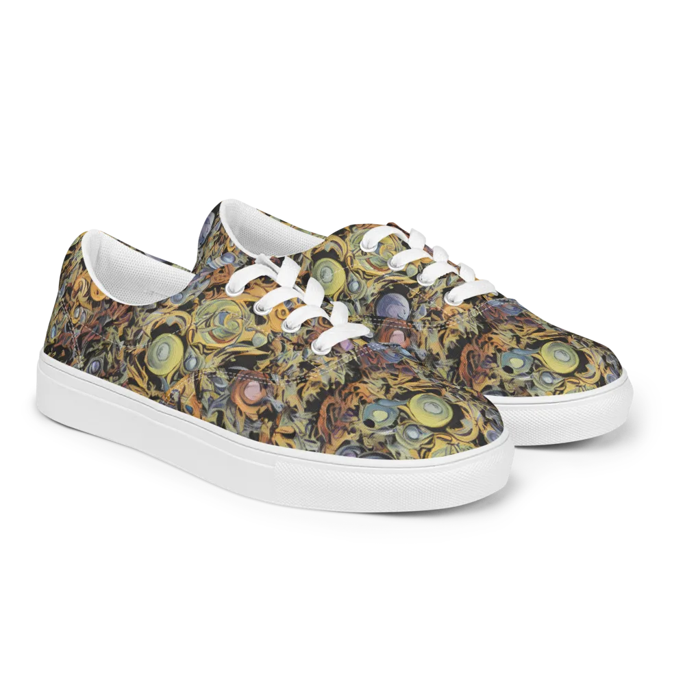 Mineral Maelstrom on Men's Lace-Up Canvas Shoes — Right Front