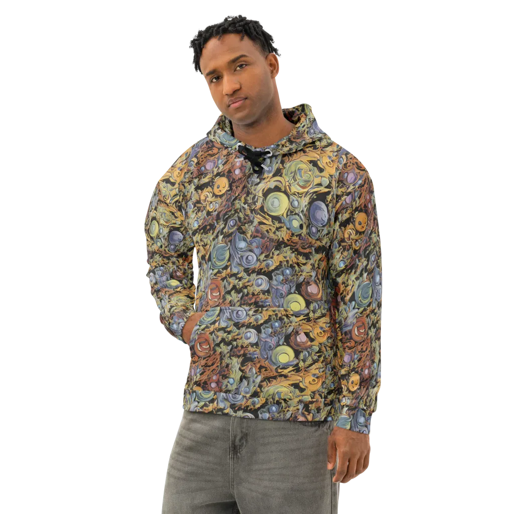 Mineral Maelstrom on Cotton Hoodie — Left Front